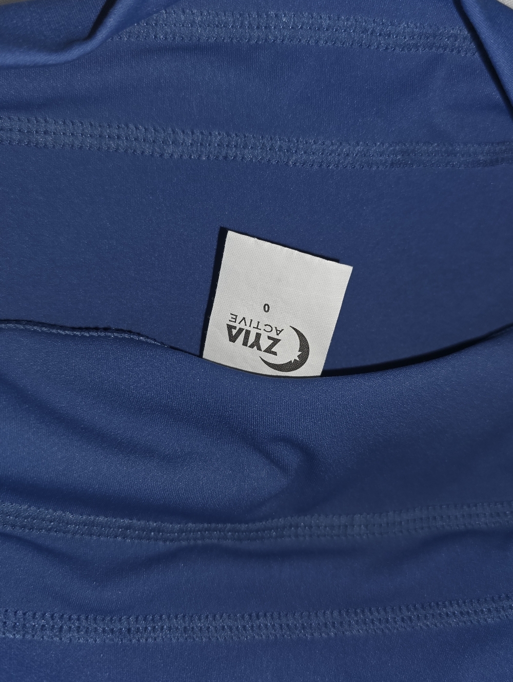 Zyia Active Blue High Rise Leggings Size 0 Athletic Yoga Workout Pants #34 - Picture 7 of 8